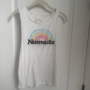 Spiritual gangster Namaste Rainbow Graphic Tank